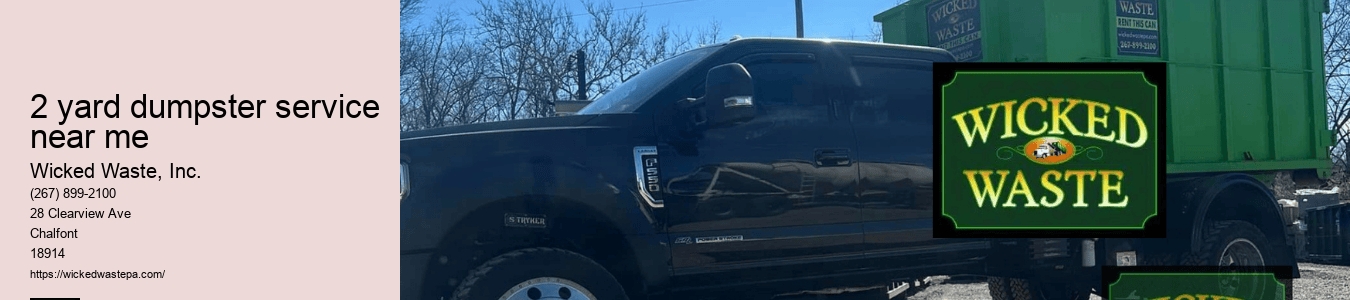 2 yard dumpster service near me