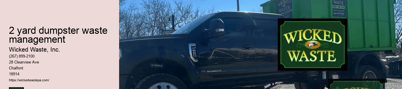 2 yard dumpster waste management