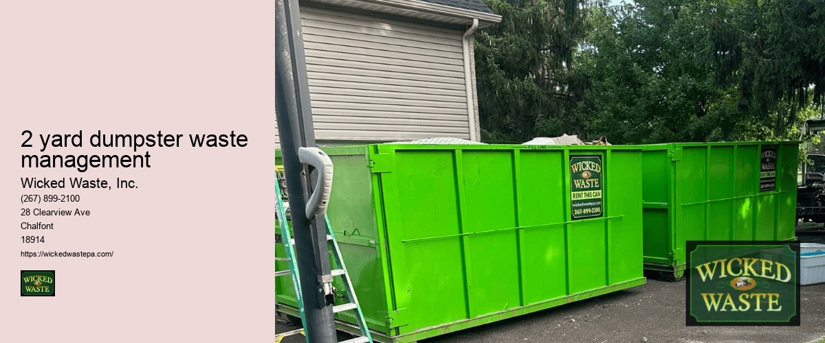 2 yard dumpster service near me