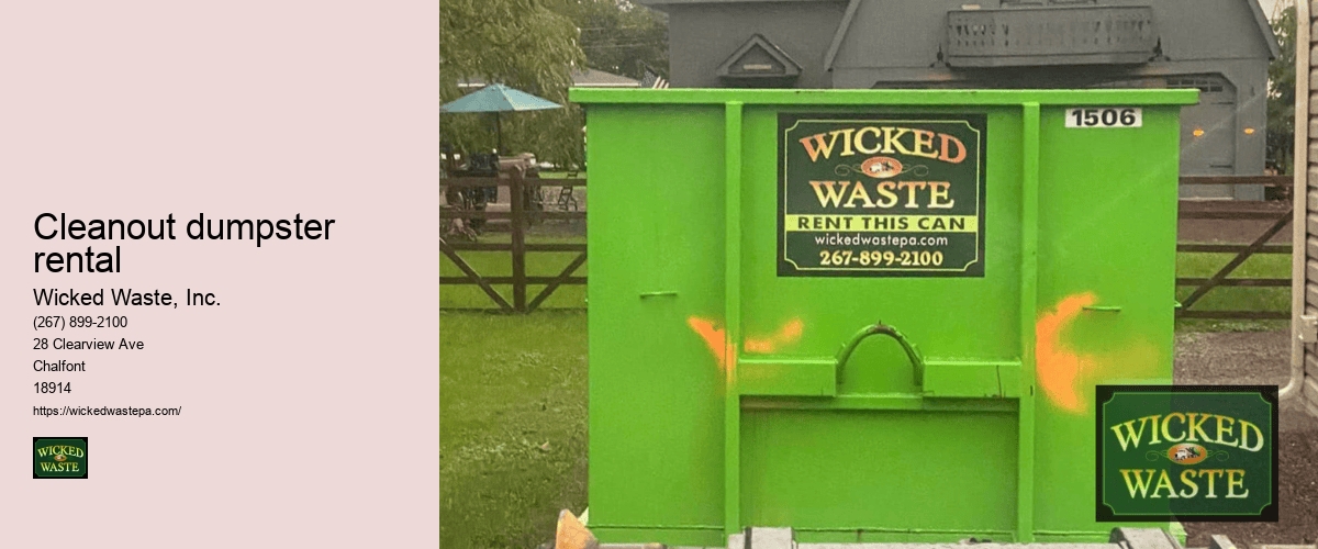 cleanout dumpster rental