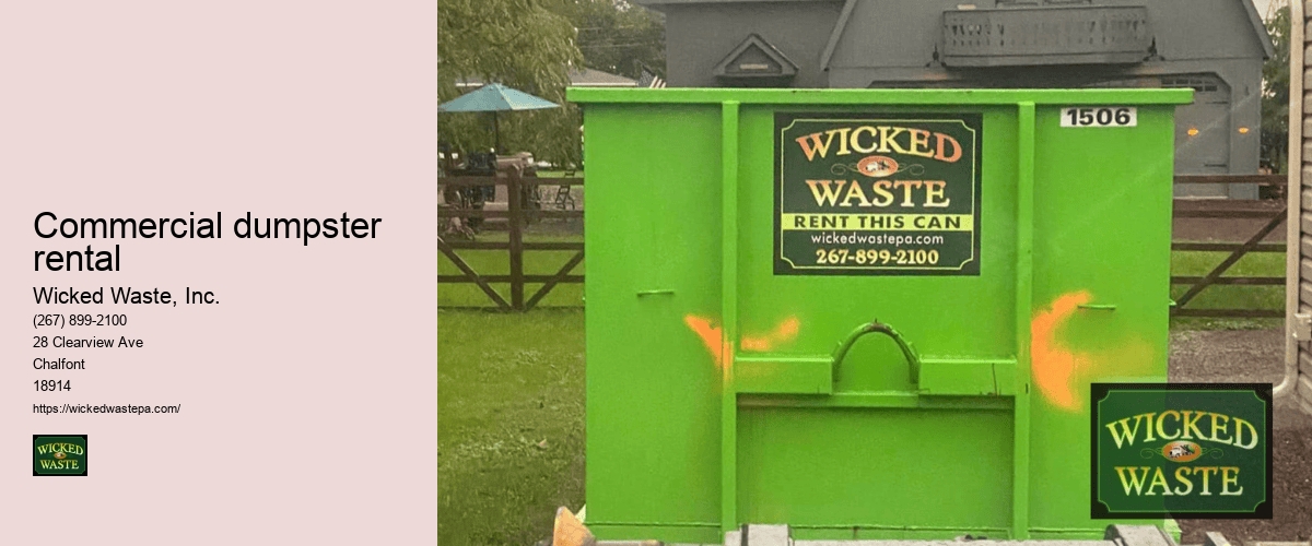 15 yard dumpster Wicked Waste, Inc.