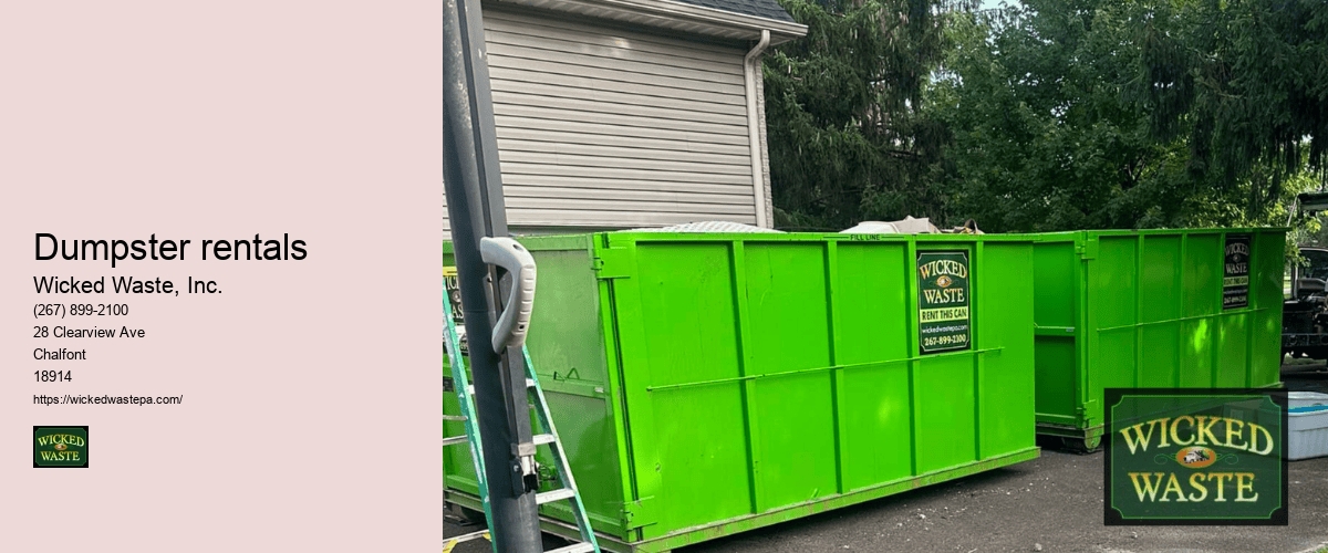 lawn waste dumpster