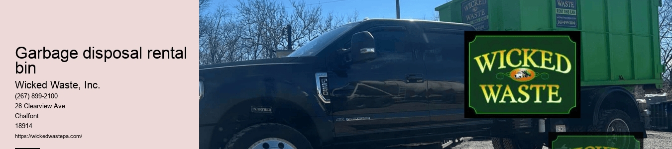 garbage disposal rental bin