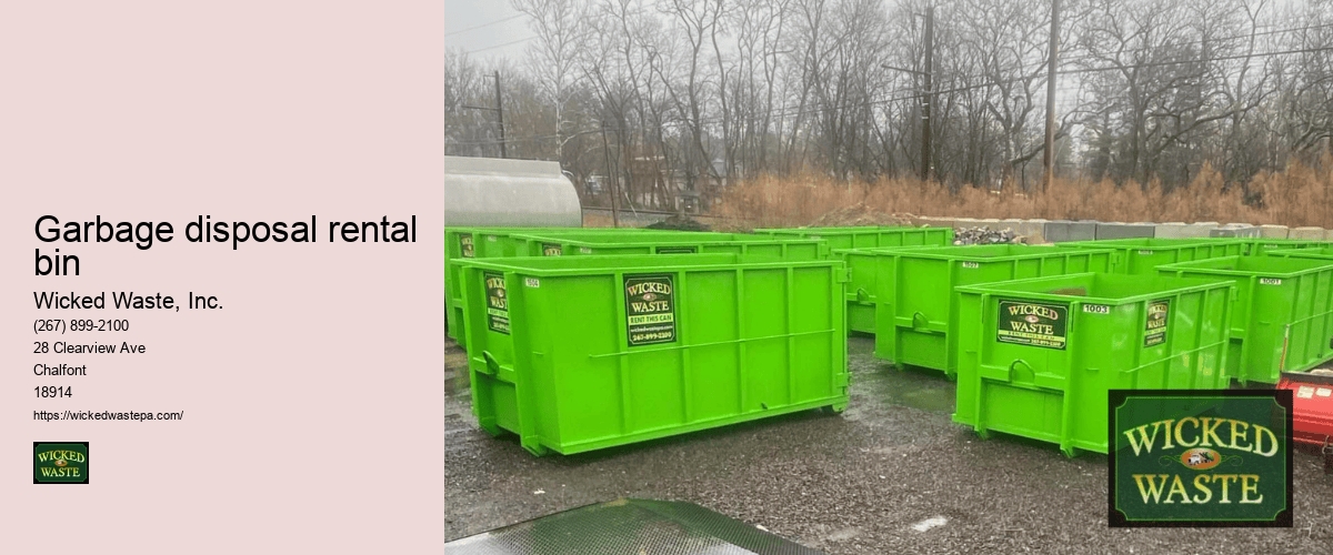 garbage disposal rental near me