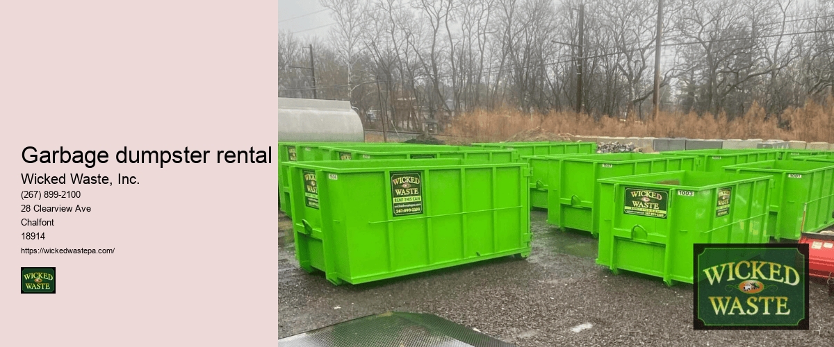 dumpster rentals Wicked Waste, Inc.