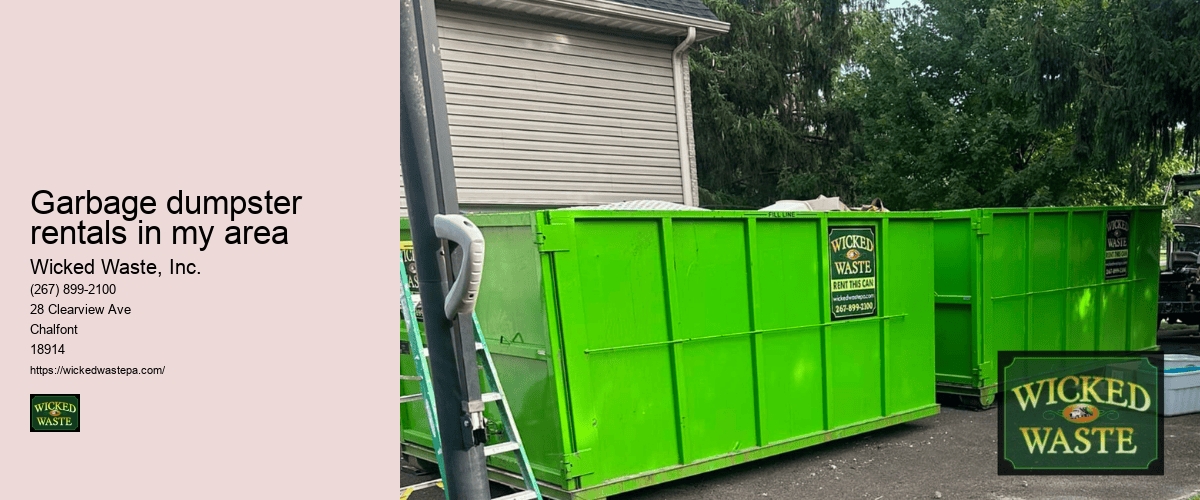 dumpster rentals Wicked Waste, Inc.